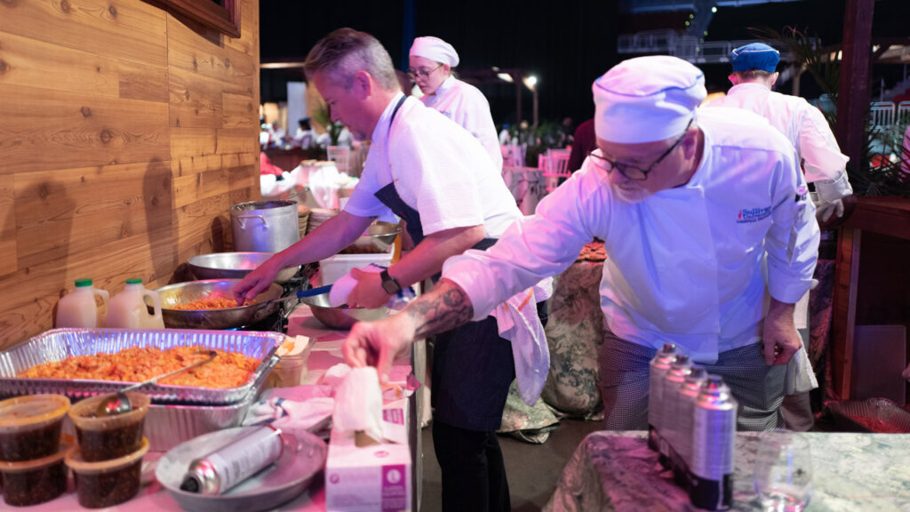 Cooking competition at Churchill Downs