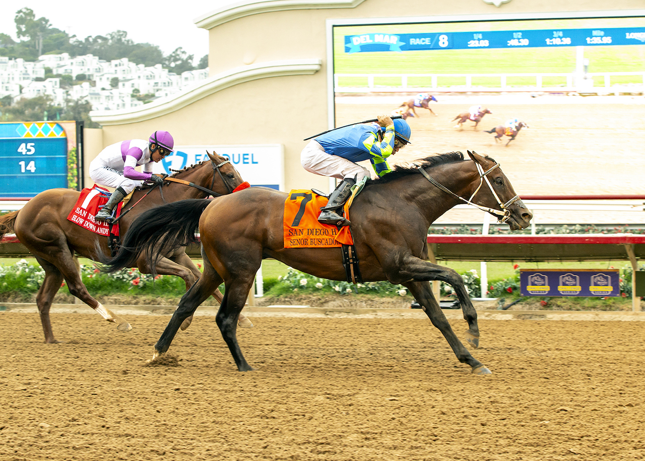 Senor Buscador win the San Diego Handicap (G2) at Del Mar